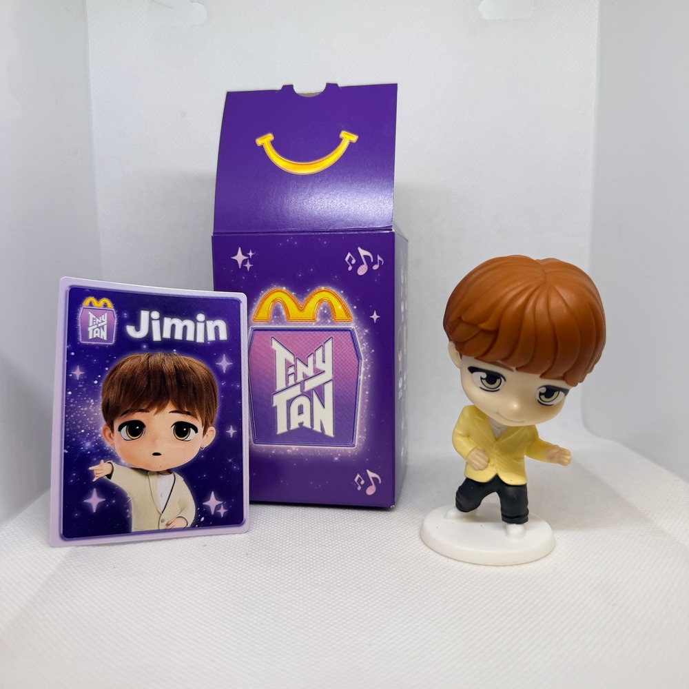 McDonalds TinyTan Jimin BTS Happy Meal Toy Figure with Card and Box 2024